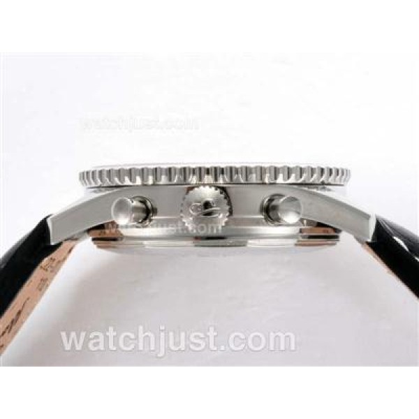 Breitling Navitimer Chronograph Swiss Valjoux 7750 Movement AR Coating with Black Dial