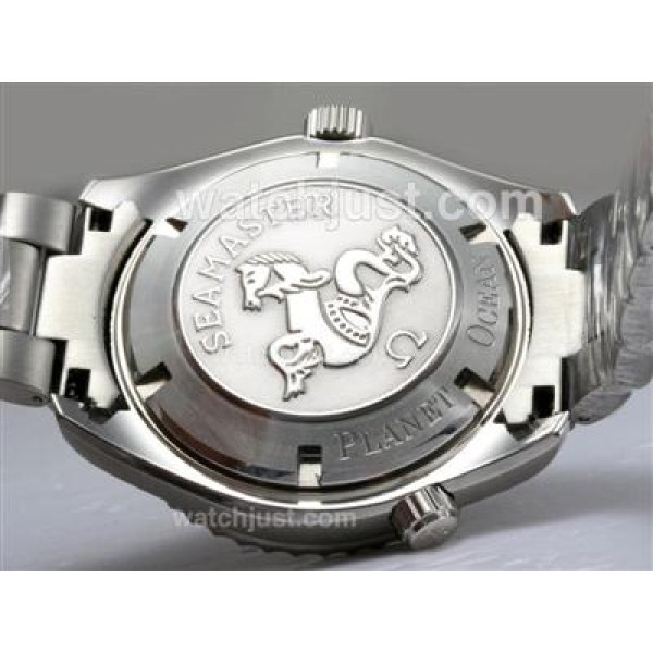 Omega Seamaster Planet Ocean AR Coating with Black Dial Same Chassis As Swiss ETA Version-High Quality