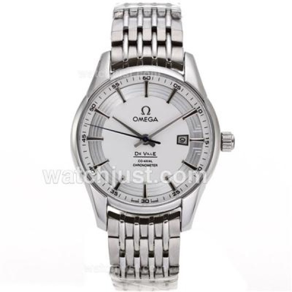 Omega Hour Vision See Thru Case Automatic with White Dial_High Quality