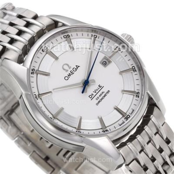 Omega Hour Vision See Thru Case Automatic with White Dial_High Quality