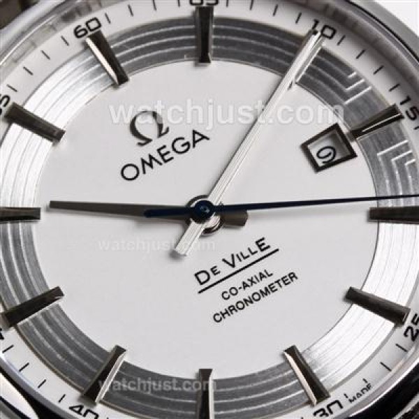 Omega Hour Vision See Thru Case Automatic with White Dial_High Quality