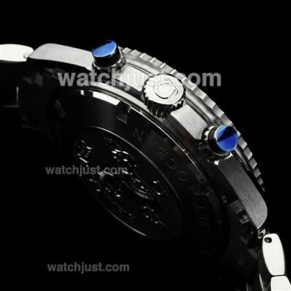 Omega Seamaster Working Chronograph Ceramic Bezel Stick Markers with Black Dial S/S