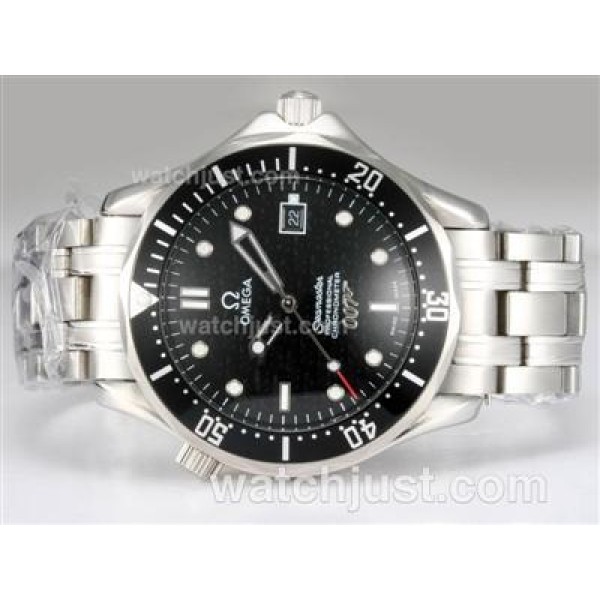 Omega Seamaster 007 James Bond Automatic with Black Dial and Bezel