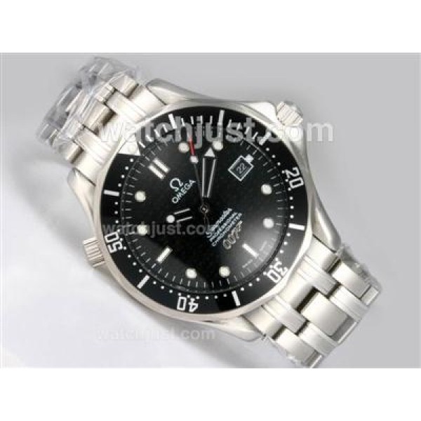 Omega Seamaster 007 James Bond Automatic with Black Dial and Bezel
