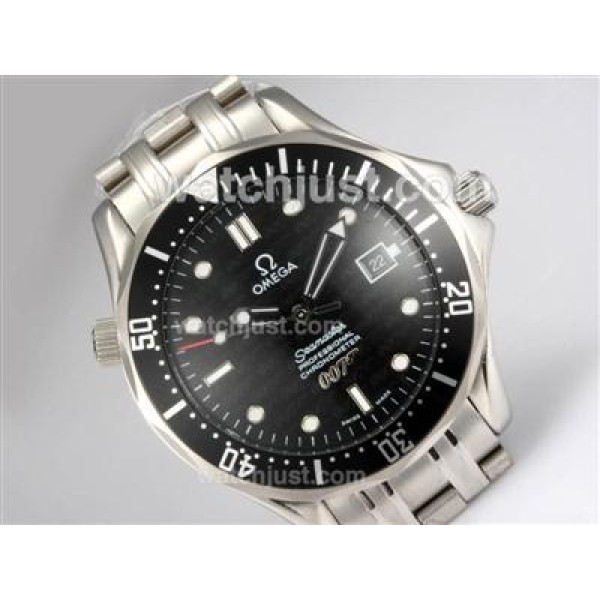 Omega Seamaster 007 James Bond Automatic with Black Dial and Bezel