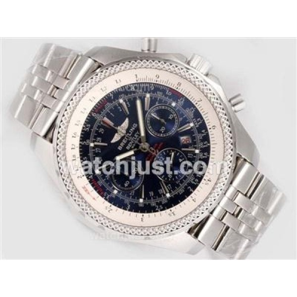Breitling for Bentley Motors Chronograph Swiss Valjoux 7750 Movement with Blue Dial