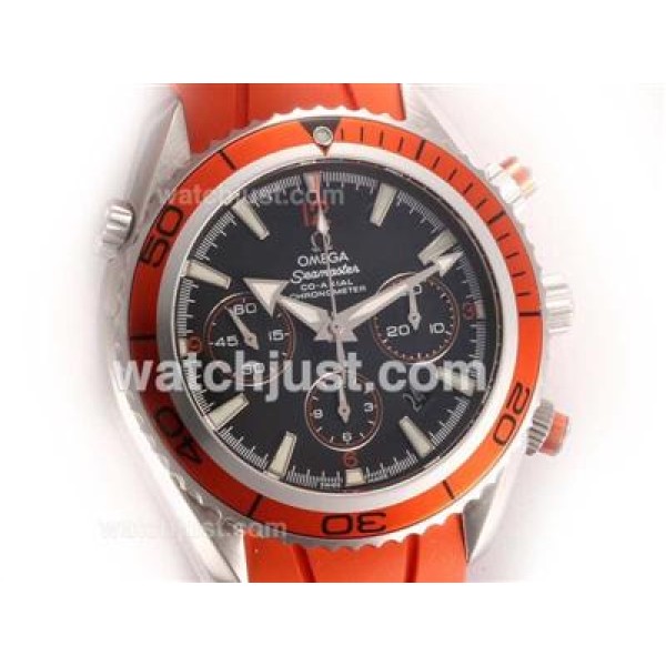 UK AAA Quality Omega Seamaster Planet Ocean Replica Watches With Black Dials For Sale