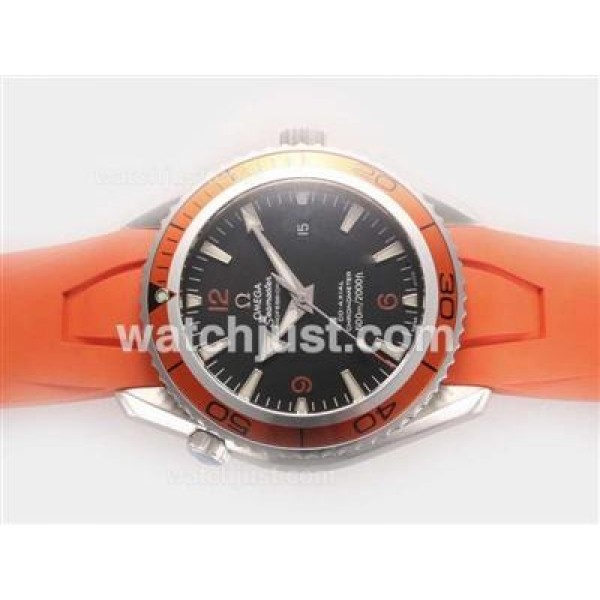 Omega Seamaster Planet Ocean Swiss ETA 2824 Movement-Orange Rubber Strap