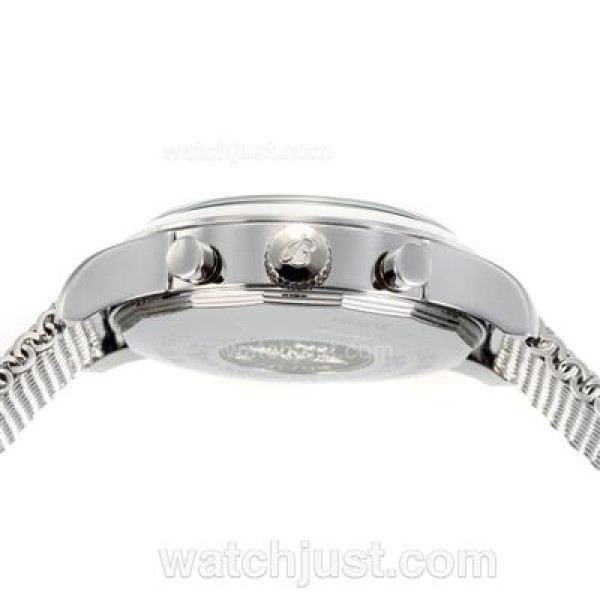 Breitling Transocean Working Chronograph Stick Markers with White Dial S/S-Same Chassis as 7750 Version-High Quality