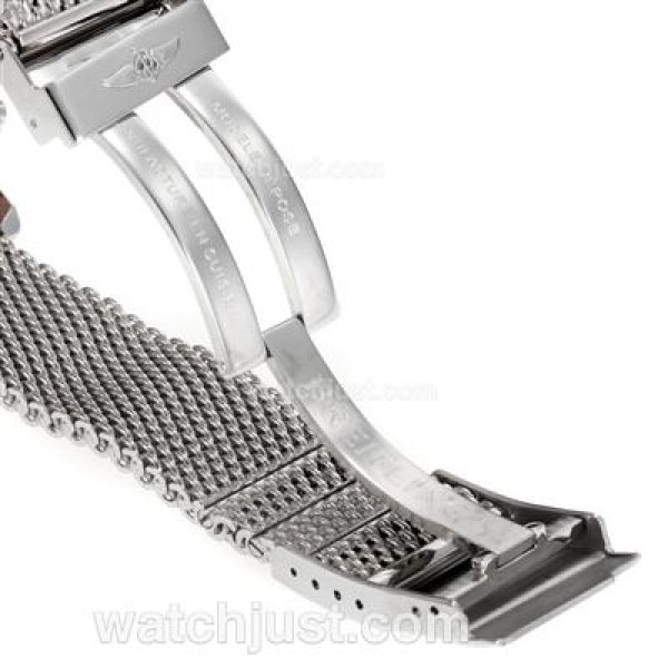 Breitling Transocean Working Chronograph Stick Markers with Dark Grey Dial S/S-Same Chassis as 7750 Version-High Quality
