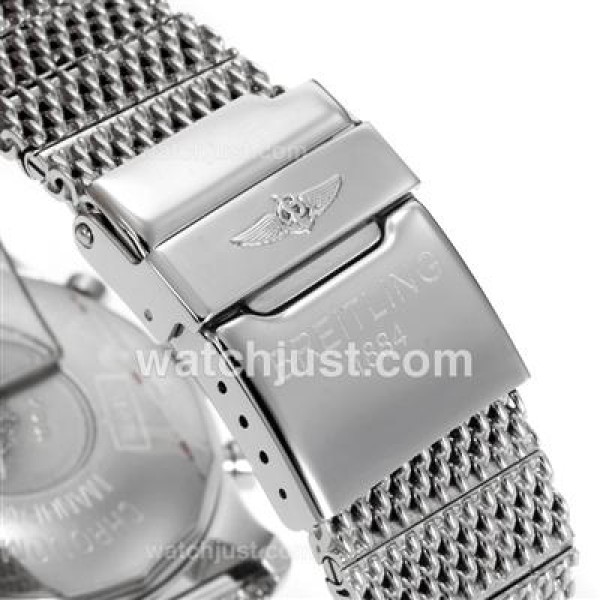 Breitling Transocean Working Chronograph Stick Markers with Black Dial S/S-Same Chassis as 7750 Version-High Quality