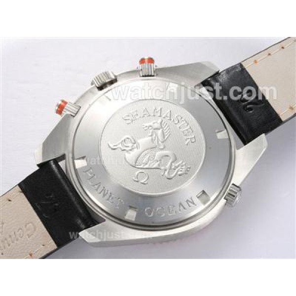 Omega Seamaster Planet Ocean Working Chronograph with Orange Bezel and Black Dial