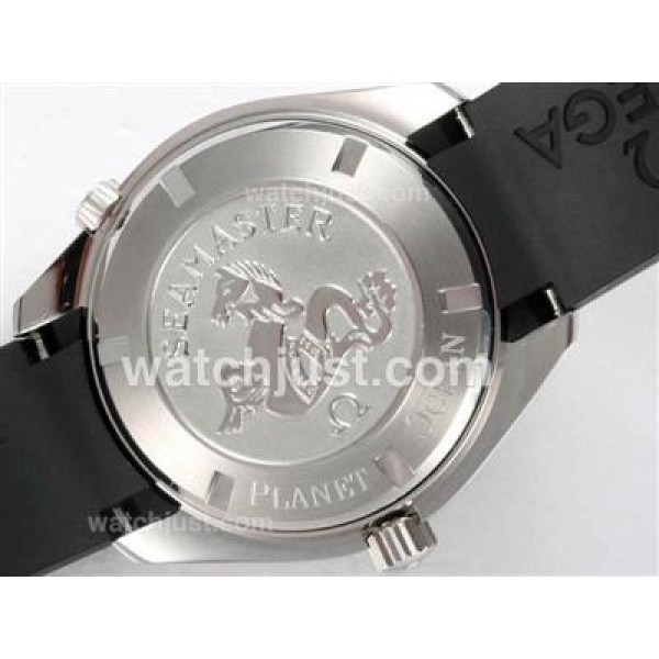 Omega Seamaster Planet Ocean Automatic with Black Dial and Bezel-Rubber Strap