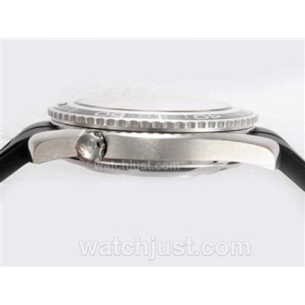 Omega Seamaster Planet Ocean Automatic with Black Dial and Bezel-Rubber Strap