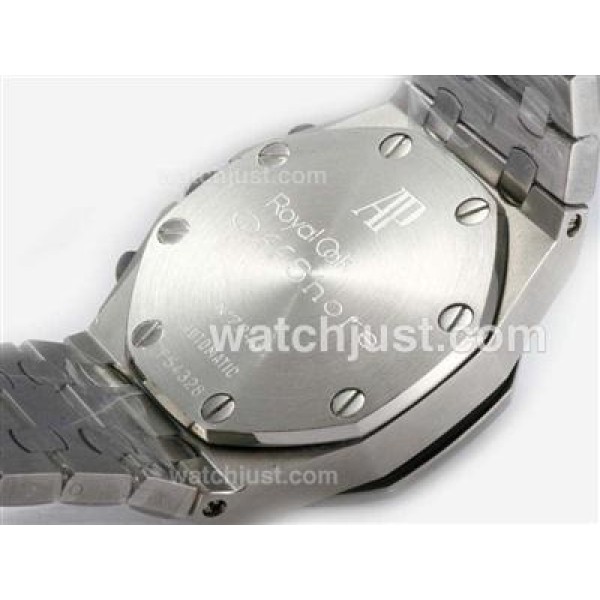 UK Perfect Replica Audemars Piguet Royal Oak Offshore Swiss Valjoux 7750 Movement Diamond Bezel with Blue Dial