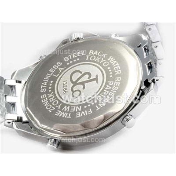 Jacob & Co Classic Five Time Zone Diamond Bezel