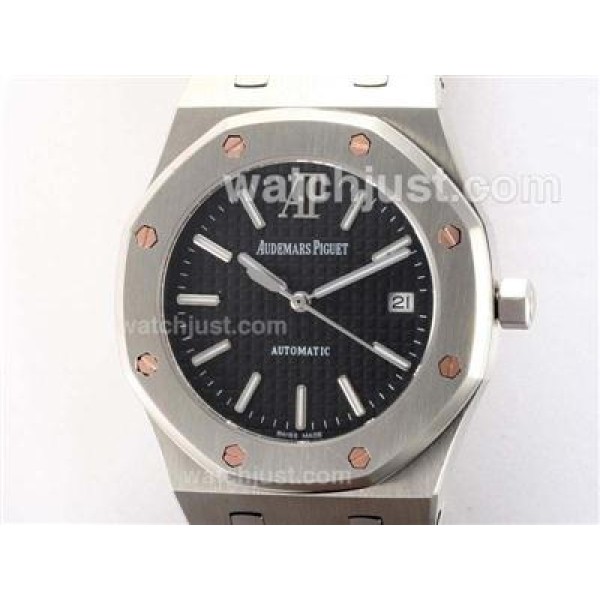 Audemars Piguet Royal Oak Swiss ETA 2836 Movement with Black Dial-Upgrade Version