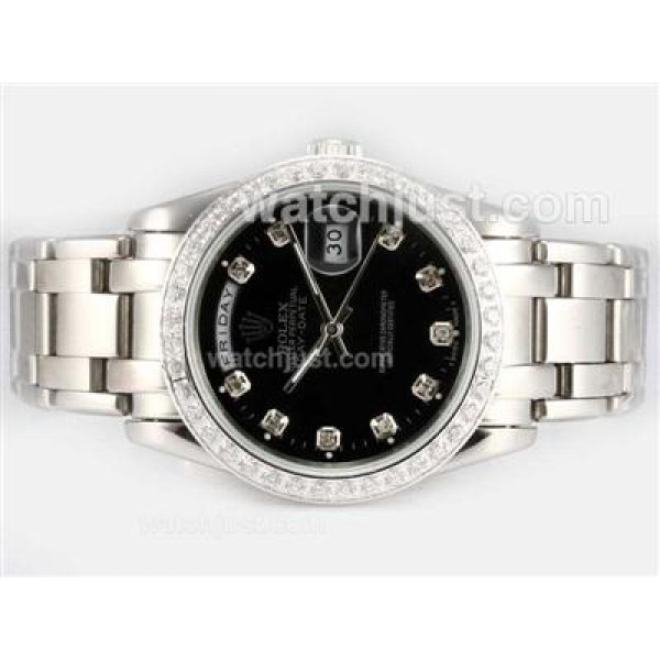 Best 1:1 Rolex Day-Date Masterpiece Fake Watches With Black Dials Online