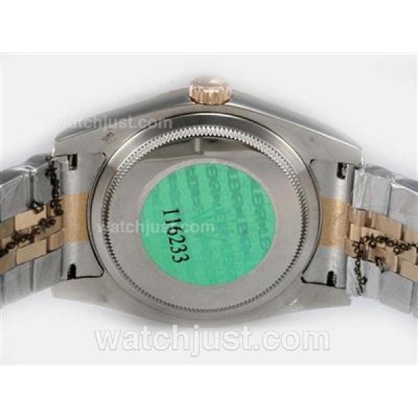 36 MM Cheap Rolex Datejust Replica Watches With Black Dials Online