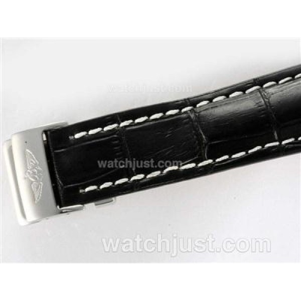 Breitling Super Ocean Automatic with White Dial and Black Bezel