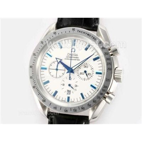 Omega Speedmaster Working Chronograph with White Dial