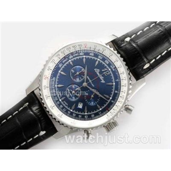 Breitling Montbrillant Working Chronograph with Blue Dialï¼New Version 46MM