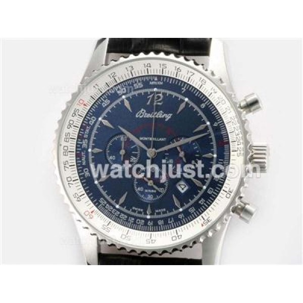 Breitling Montbrillant Working Chronograph with Blue Dialï¼New Version 46MM