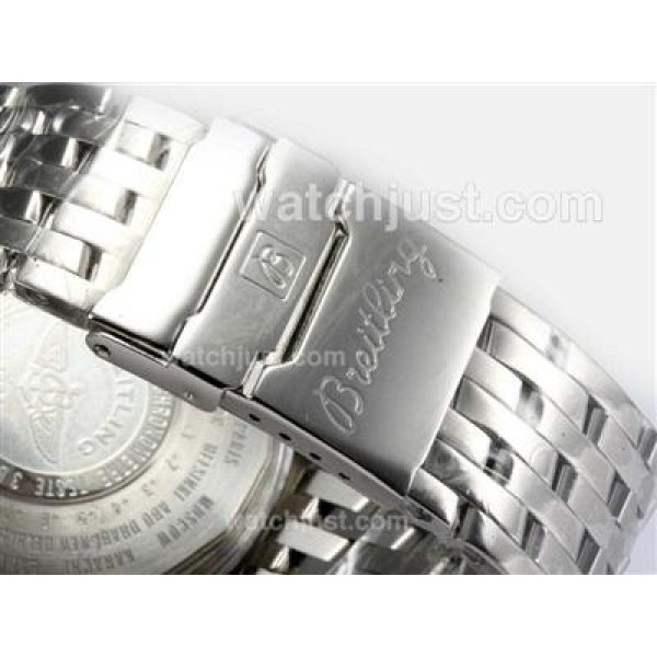 Breitling Montbrillant Working Chronograph with White Dialï¼New Version 46MM