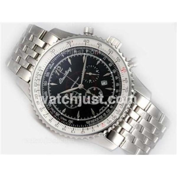 Breitling Montbrillant Working Chronograph with Black Dialï¼New Version 46MM