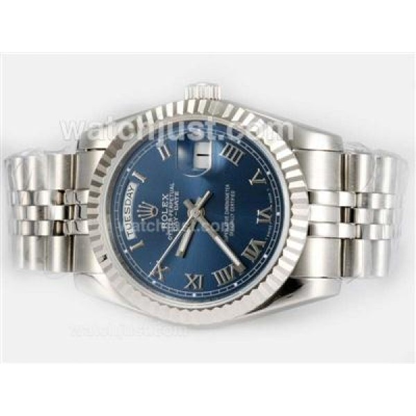 Best 1:1 Rolex Day-Date Fake Watches With Blue Dials For Men