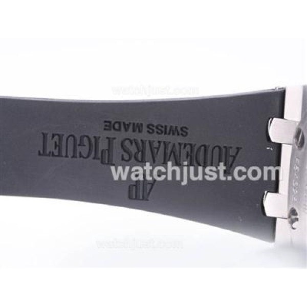 Audemars Piguet Royal Oak Chronograph Swiss Valjoux 7750 Movement with White Dial-Rubber Strap