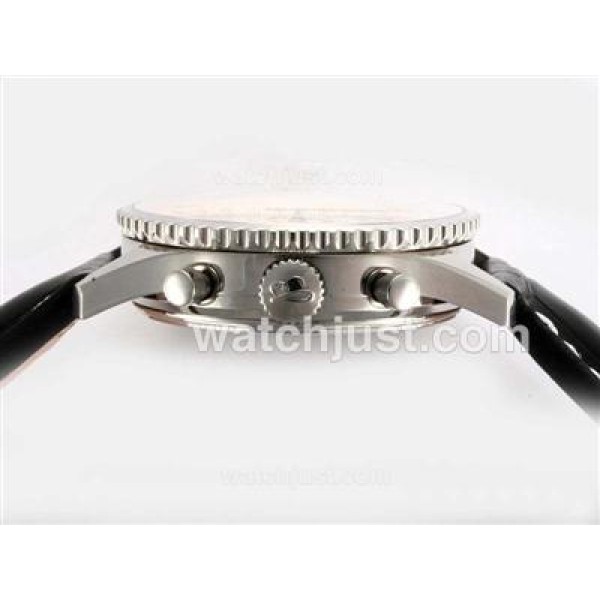 Breitling Navitimer Chronograph Swiss Valjoux 7750 Movement with Black Dial-Number Marking
