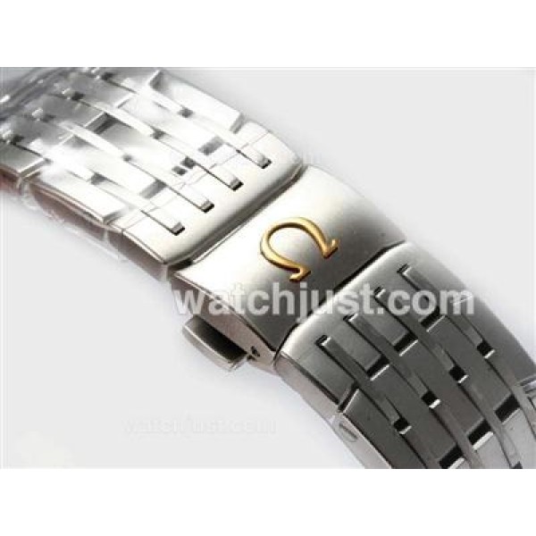 Omega Hour Vision See Thru Case With White Dial-Updated Model 21600bph
