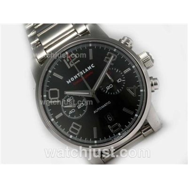 Montblanc Timewalker Pilot Chronograph Swiss Valjoux 7750 Movement with Black Dial
