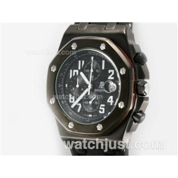 Audemars Piguet Royal Oak Offshore Working Chronograph PVD Case with Black Dial