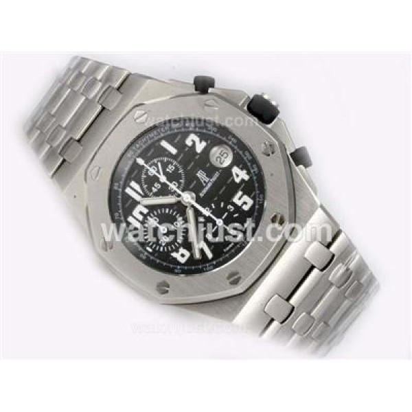 UK Perfect Fake Audemars Piguet Royal Oak Chronograph Swiss Valjoux 7750 Movement-Running Secs at 12 Watches