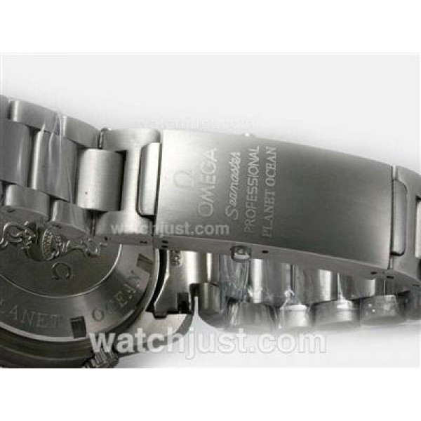 Omega Seamaster Planet Ocean Working Chronograph with Black Bezel-Red marking