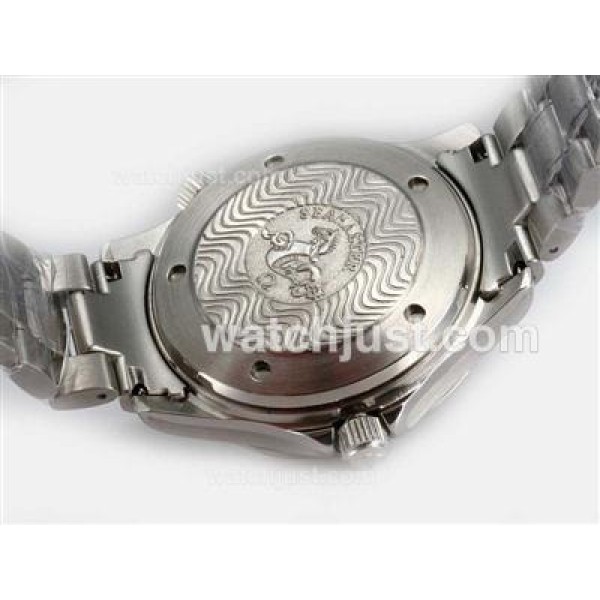UK Best Quality Omega Seamaster Replica Watches With White Dials For Men