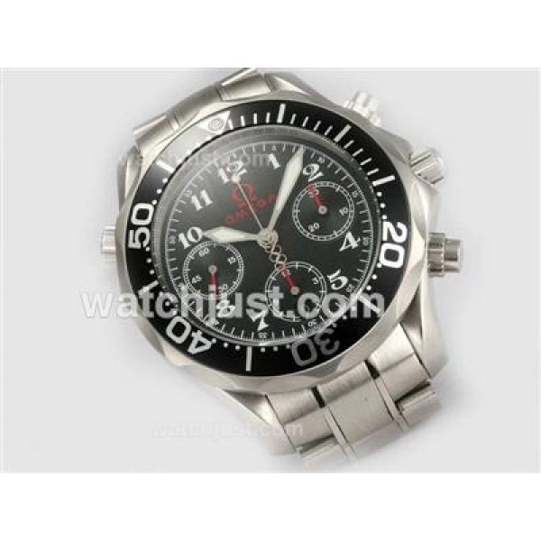 AAA Quality Fake Omega Seamaster Olympic Edition Chrono 2896.51.91 With Black Dials For Men