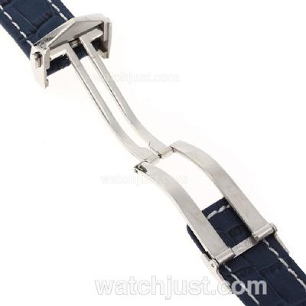 Tag Heuer Blue Leather Strap with Deployment Buckle