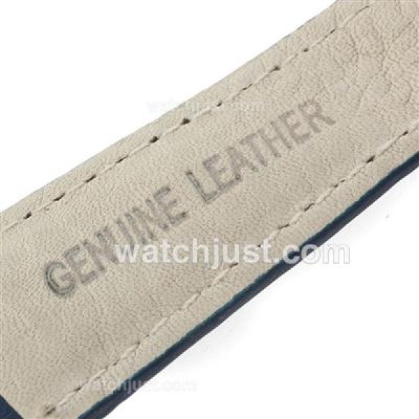 Tag Heuer Blue Leather Strap with Deployment Buckle