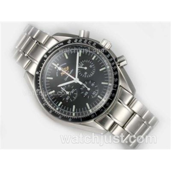 Omega Speedmaster 50th Anniversary Working Chronograph with Black Dial