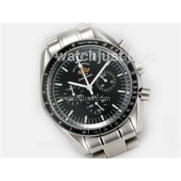 Omega Speedmaster 50th Anniversary Working Chronograph with Black Dial