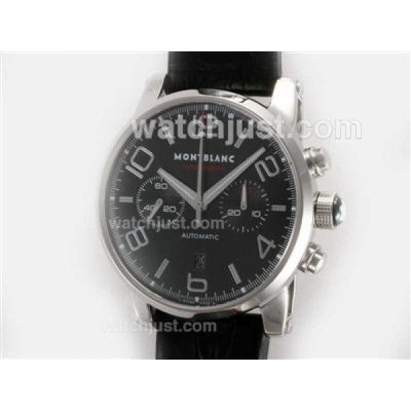 Montblanc Time Walker Pilot Chronograph Swiss Valjoux 7750 Movement with Black Dial