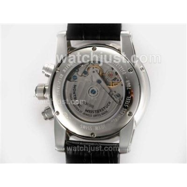 Montblanc Time Walker Pilot Chronograph Swiss Valjoux 7750 Movement with Black Dial