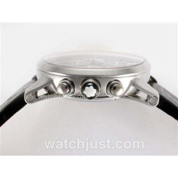 Montblanc Time Walker Pilot Chronograph Swiss Valjoux 7750 Movement with Black Dial