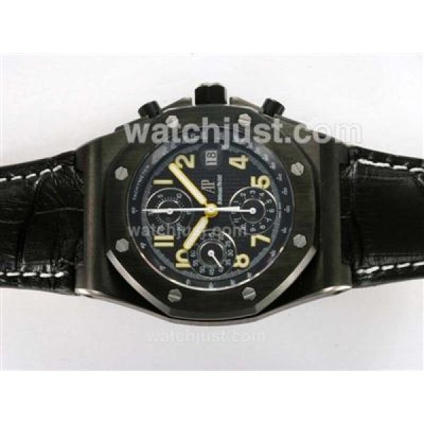 Audemars Piguet End of Days Limited Edition Chronograph Swiss Valjoux 7750 Movement PVD Case with Black Checkered Dial