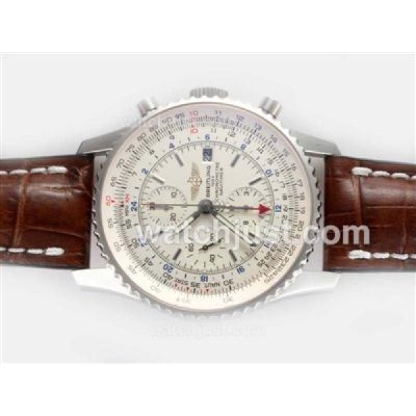 Best 1:1 Breitling Navitimer Replica Male Watches With White Dials