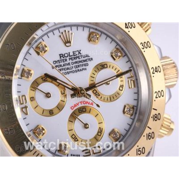 Best 1:1 40 MM Rolex Daytona 116503 Replica Watches With White Dials For Men