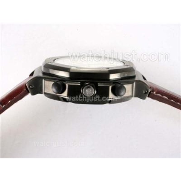 Audemars Piguet Arnold Limited Edition Royal Oak Chronograph Swiss Valjoux 7750 Movement PVD Case with White Dial